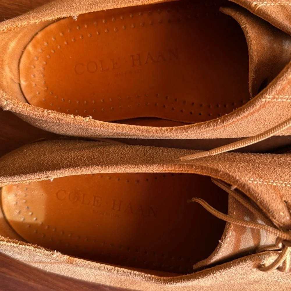 Cole Haan Men's Tan Suede Oxford Shoes Size 11